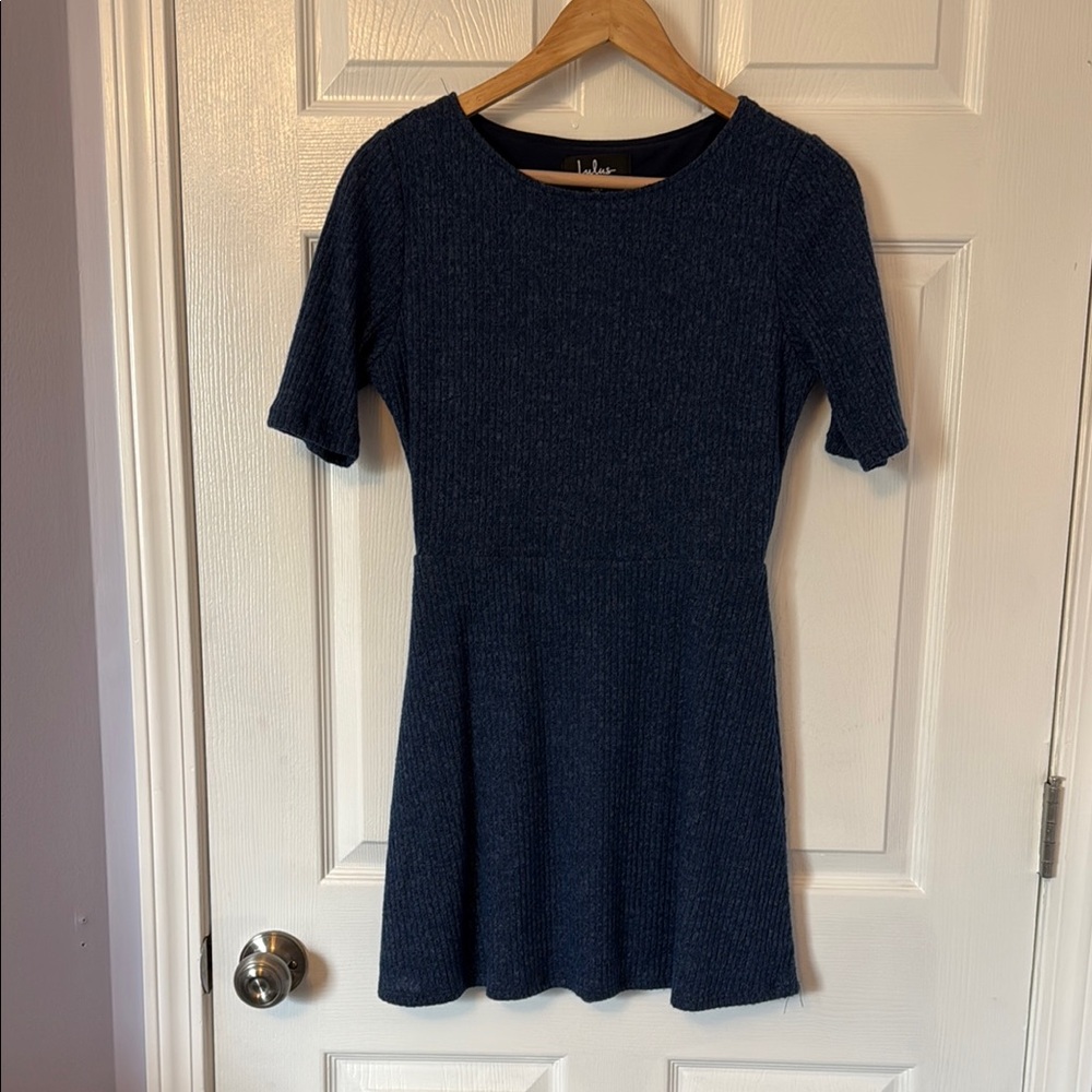 Lulu’s Blue Knit Women's Dress